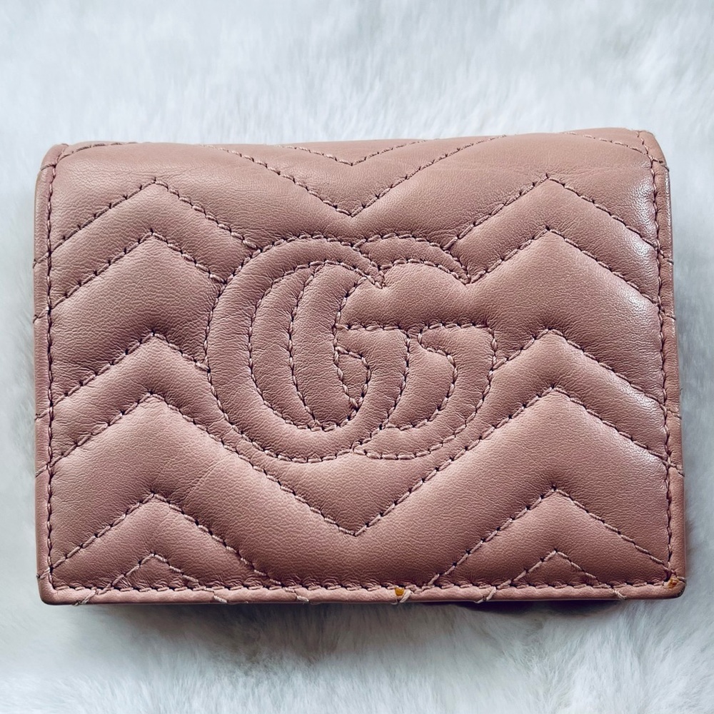 ❌🌟HPx5🌟Gucci GG Marmont Chevron Wallet - Picture 3 of 13